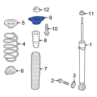 Honda OE - Rear Suspension Shock Absorber Mount