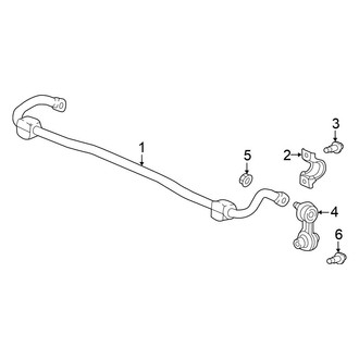 Honda OE - Rear Suspension - Stabilizer Bar & Components