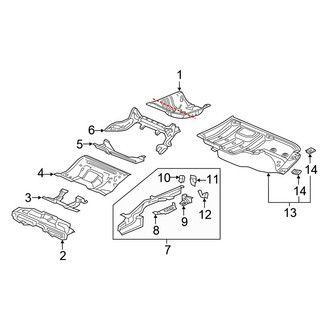Honda OE - Rear Body & Floor - Floor & Rails