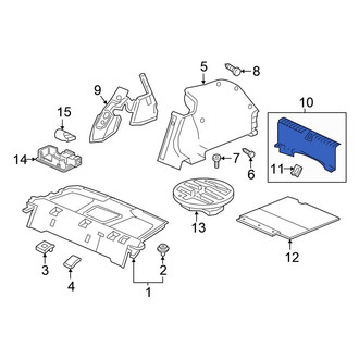 Honda OE - Rear Trunk Trim Scuff Plate