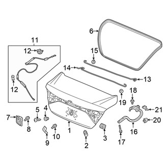Honda OE - Trunk Lid - Lid & Components