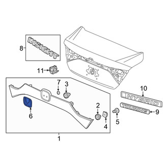 Honda OE - Rear Deck Lid Emblem