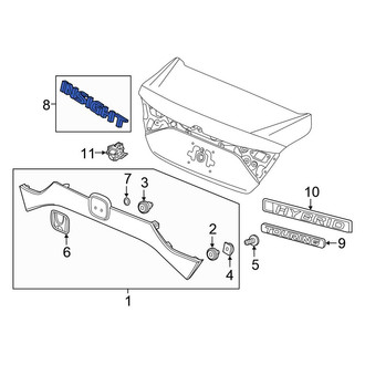 Honda OE - Rear Deck Lid Emblem