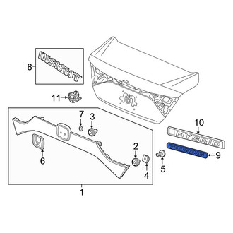 Honda OE - Rear Deck Lid Emblem