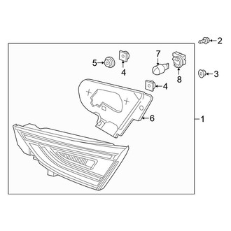 Honda OE - Rear Lamps - Backup Lamps