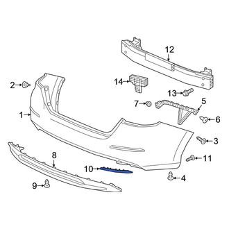 Honda OE - Rear Left Reflector Panel