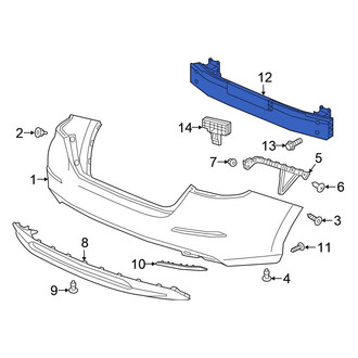 Honda OE - Rear Bumper Impact Bar