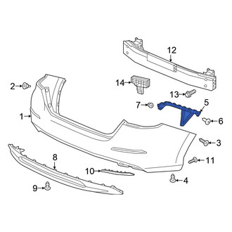 Honda OE - Rear Left Bumper Guide