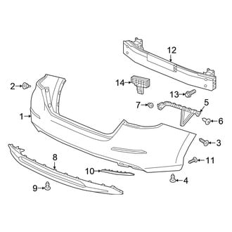 Honda OE - Rear Bumper - Bumper & Components