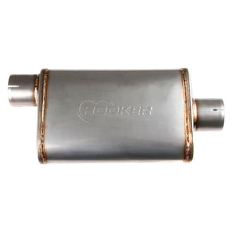 Hooker® - VR304 304 Stainless Steel Oval Silver Exhaust Muffler