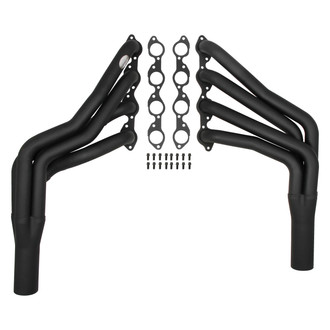 Hooker® - RacingHeart™ Mild Steel Black Painted Long Tube Exhaust Headers