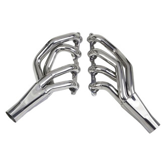 Hooker® - Super Competition™ Mild Steel Silver Metallic Ceramic Coated Mid-Length Tube Exhaust Headers