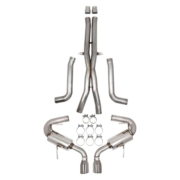 Hooker® - BlackHeart™ 304 SS Cat-Back Exhaust System, Cadillac CTS