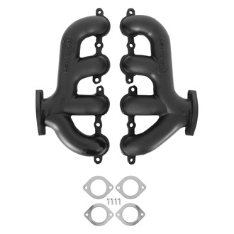 Hooker® - BlackHeart™ Cast Iron Black Ceramic LS-Swap Exhaust Manifolds