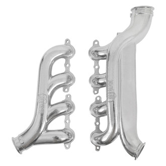 Hooker® - BlackHeart™ Cast Iron Silver Ceramic LS-Swap Exhaust Manifolds