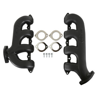 Hooker® - BlackHeart™ Cast Iron Black Ceramic LT-Swap Exhaust Manifolds
