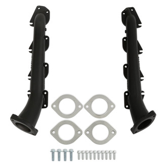 Hooker® - BlackHeart™ Cast Iron Black Ceramic Hemi-Swap Exhaust Manifolds