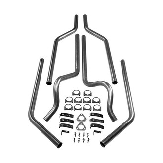 Hooker® - Dual Competition™ Manifold-Back Exhaust System with Split Rear Exit
