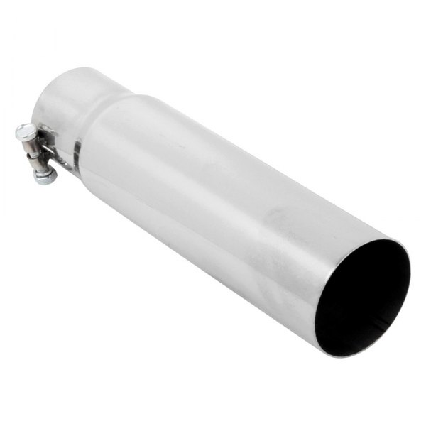 Hooker® - Large Bore Round Straight Cut Chrome Exhaust Tip