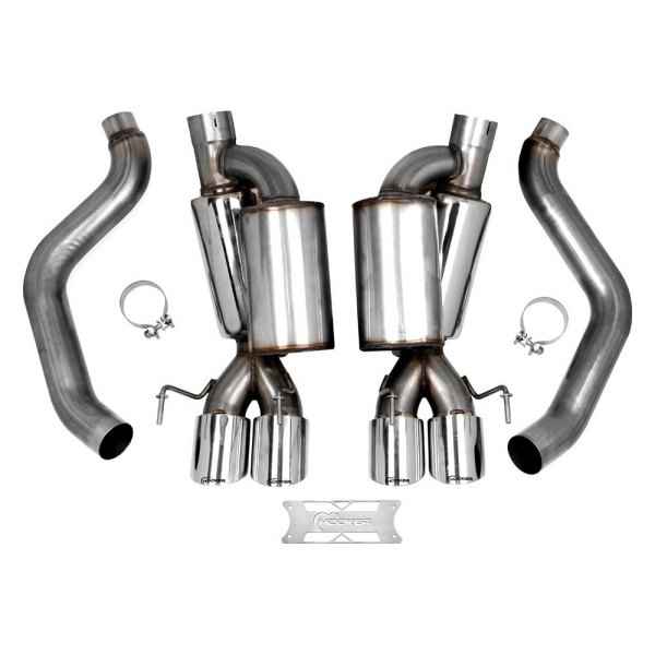 Hooker® - BlackHeart™ 304 SS Axle-Back Exhaust System, Chevy Corvette