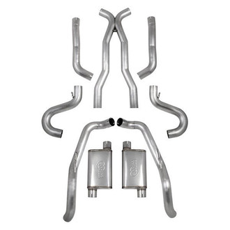 Hooker® - BlackHeart™ 304 SS Header-Back Exhaust System with Split Rear Exit