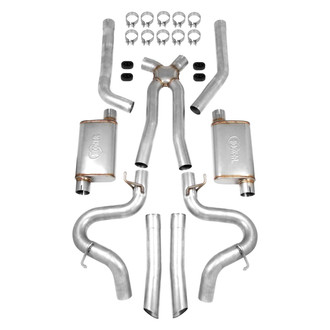 Hooker® - BlackHeart™ Stainless Steel Header-Back Exhaust System with Split Rear Exit