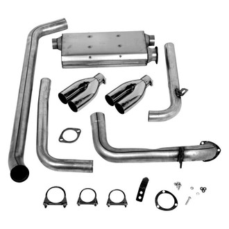 Hooker® - Super Competition™ Cat-Back Exhaust System with Quad Rear Exit