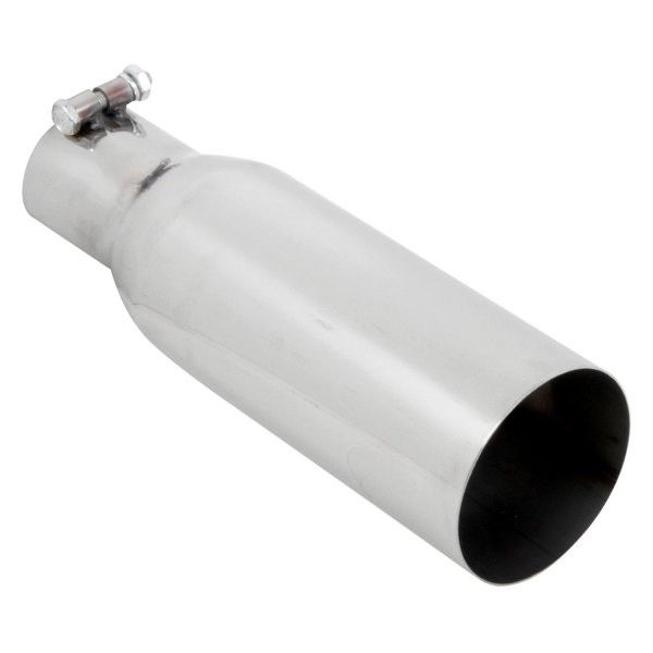 Hooker® - Large Bore Round Straight Cut Chrome Exhaust Tip