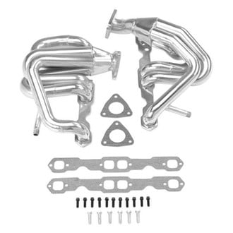 Hooker® - Super Competition™ Mild Steel Silver Metallic Ceramic Coated Short Tube Exhaust Headers