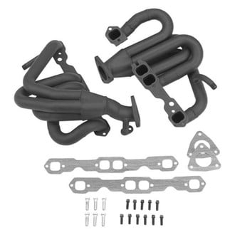 Hooker® - Super Competition™ Mild Steel Black Painted Short Tube Exhaust Headers