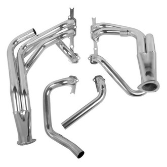 Hooker® - Super Competition™ Mild Steel Silver Metallic Ceramic Coated Long Tube Exhaust Headers