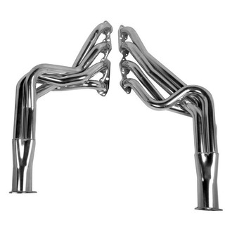 Hooker® - Super Competition™ Steel Silver Metallic Ceramic Coated Long Tube Exhaust Headers