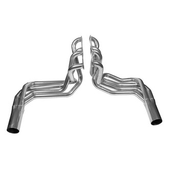 Hooker® - Super Competition™ Steel Silver Metallic Ceramic Coated Long Tube Sidemount Exhaust Headers