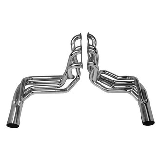 Hooker® - Super Competition™ Stainless Steel Polished Long Tube Sidemount Exhaust Headers