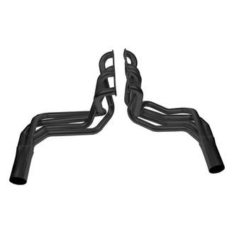 Hooker® - Super Competition™ Steel Black Painted Long Tube Sidemount Exhaust Headers