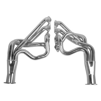Hooker® - Super Competition™ Steel Silver Metallic Ceramic Coated Long Tube Exhaust Headers