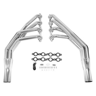 Hooker® - Super Competition™ Steel Silver Metallic Ceramic Coated Long Tube Exhaust Headers