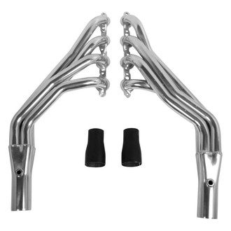 Hooker® - Super Competition™ Steel Silver Metallic Ceramic Coated Long Tube Exhaust Headers
