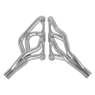 Hooker® - Steel Silver Metallic Ceramic Coated Mid-Length Tube Exhaust Headers