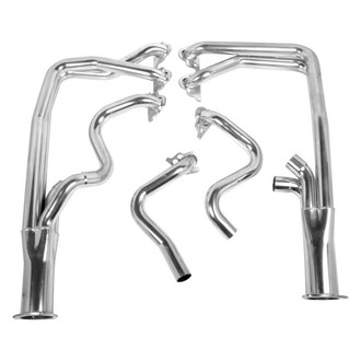 Hooker® - Super Competition™ Mild Steel Silver Metallic Ceramic Coated Long Tube Exhaust Headers