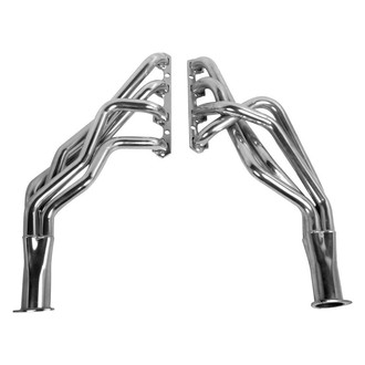 Hooker® - Super Competition™ Mild Steel Silver Metallic Ceramic Coated Long Tube Exhaust Headers