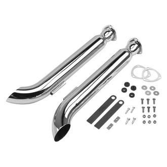 Hooker® - Super Competition™ Aluminized Steel Round Silver Exhaust Muffler (3" Center ID, 3.5" Center OD, 30" Length)