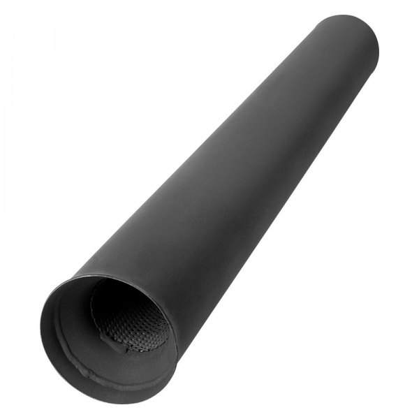 Hooker® - Super Competition™ Aluminized Steel Round Sidetube Slip-In Black Exhaust Muffler
