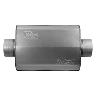 Hooker® - Maximum Flow Aluminized Steel Oval Glass Pack Gray Exhaust Muffler (4" Center ID, 4" Center OD, 14" Length)