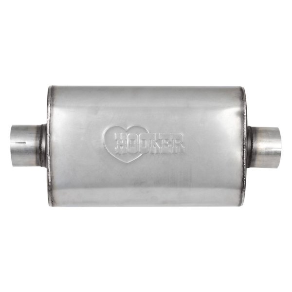 Hooker® - VR304 304 Stainless Steel Oval Silver Exhaust Muffler