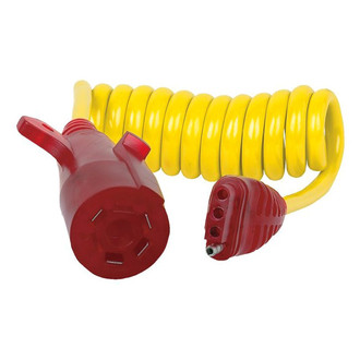 Hopkins Towing® - Endurance Flex-Coil Nite-Glow™ 7 RV Blade to 4-Wire Flat Adapter