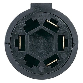 Hopkins Towing® - 7-Way RV Blade to 4-Wire Flat Adapter with Built-In LED Tester