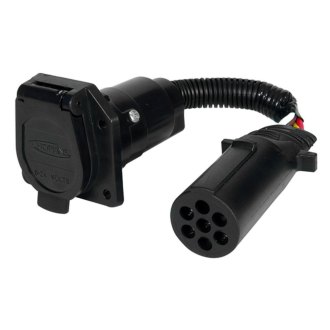 Hopkins® - 7-Pole Round to 7 RV Blade Adapter with Flexible Wires