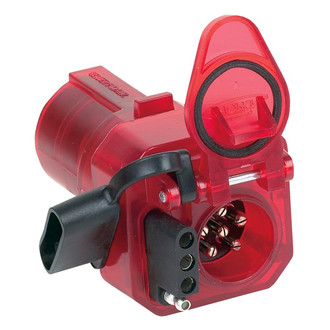 Hopkins Towing® - Red Multi-Tow™ 7 RV Blade to 6 Round and 4-Flat Adapter
