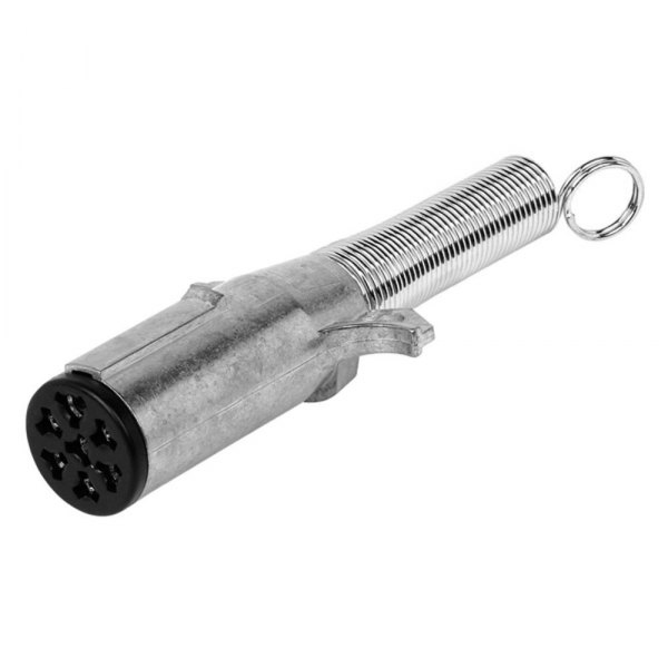 Hopkins Towing® - 7-Pole Round Trailer End Connector with Cable Protector